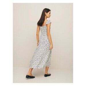 Reformation Bryson Dress Blue and White florals